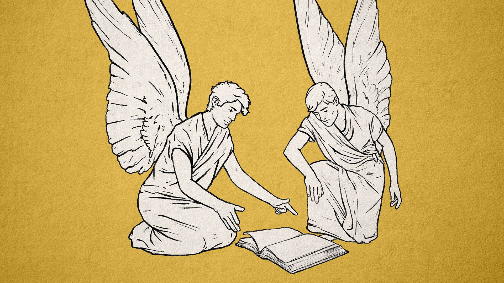 Biblical Angels Reading Background