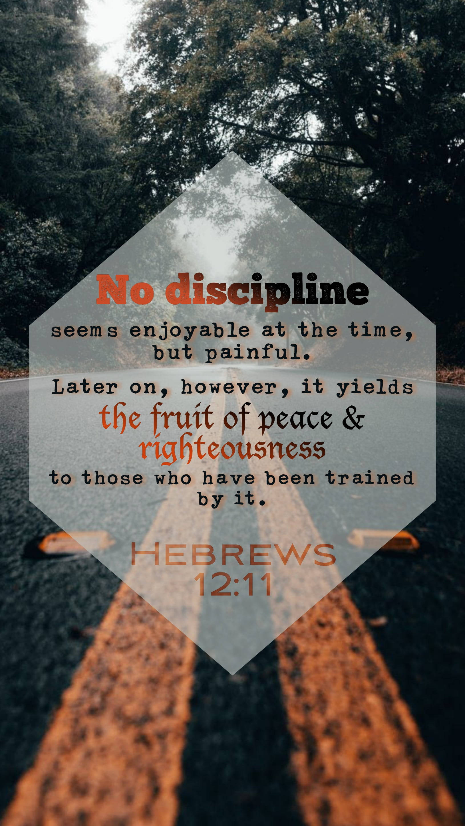 Biblical Quote About Discipline Background