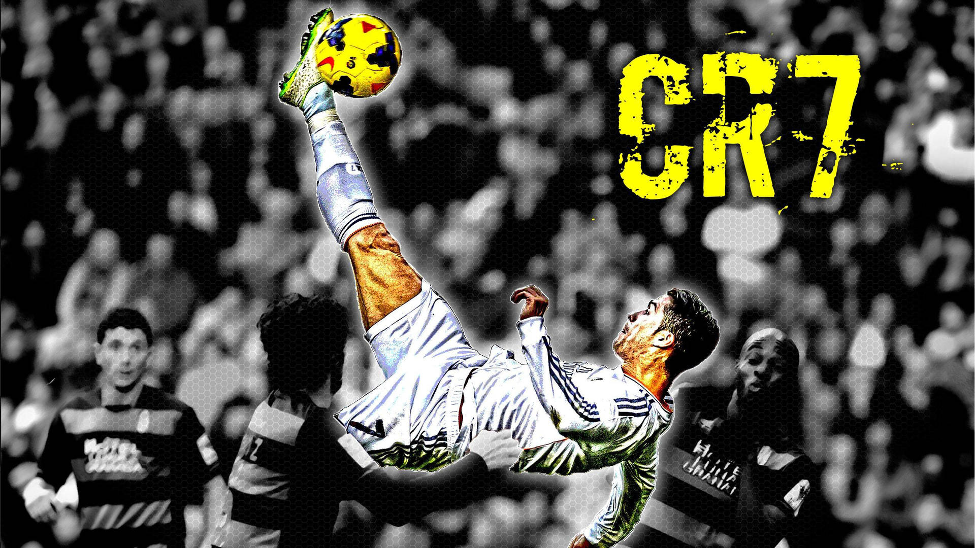 Bicycle Kick Yellow Cr7 3d Background