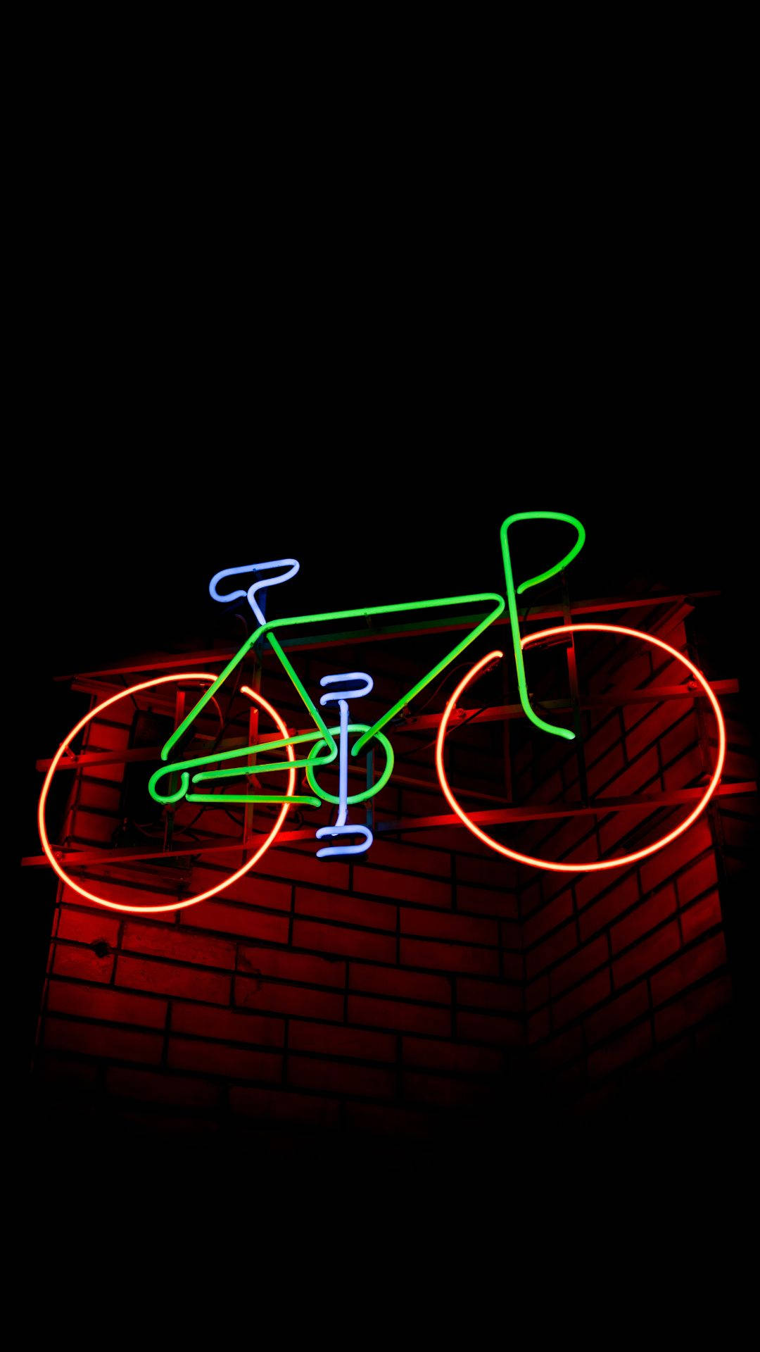 Bicycle Neon Phone Background