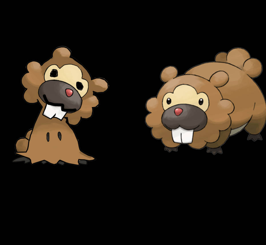 Bidoof Looking Goofy Background