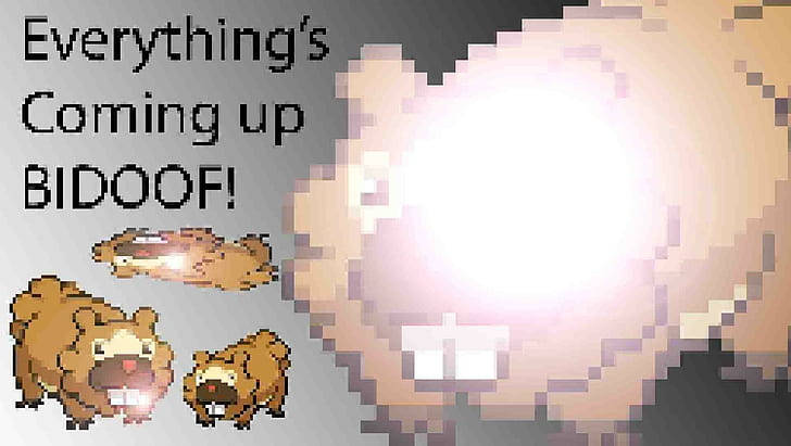 Bidoof Pixel Background