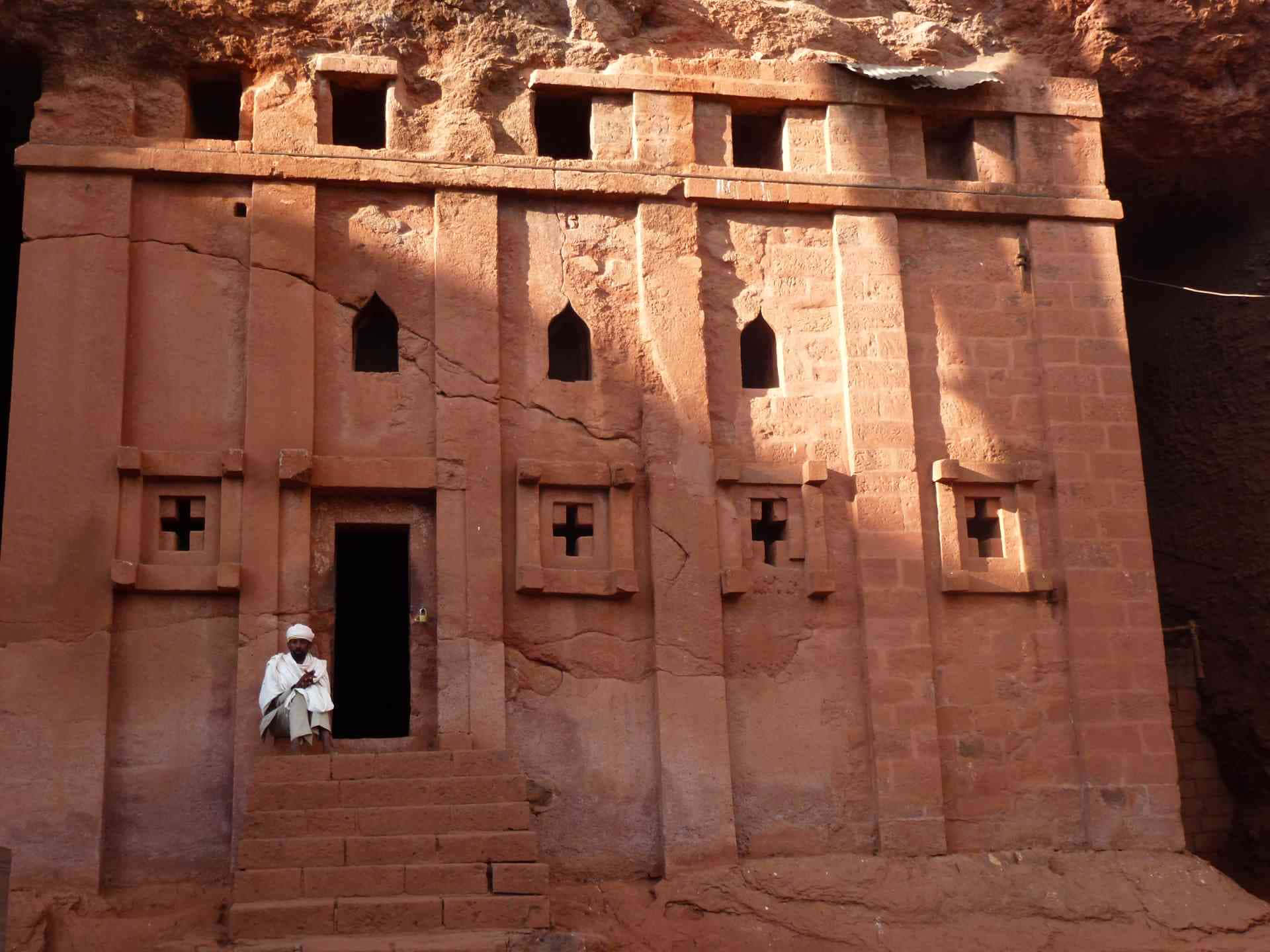 Biete Abba Libanos (house Of Abbot Libanos) Lalibela Background