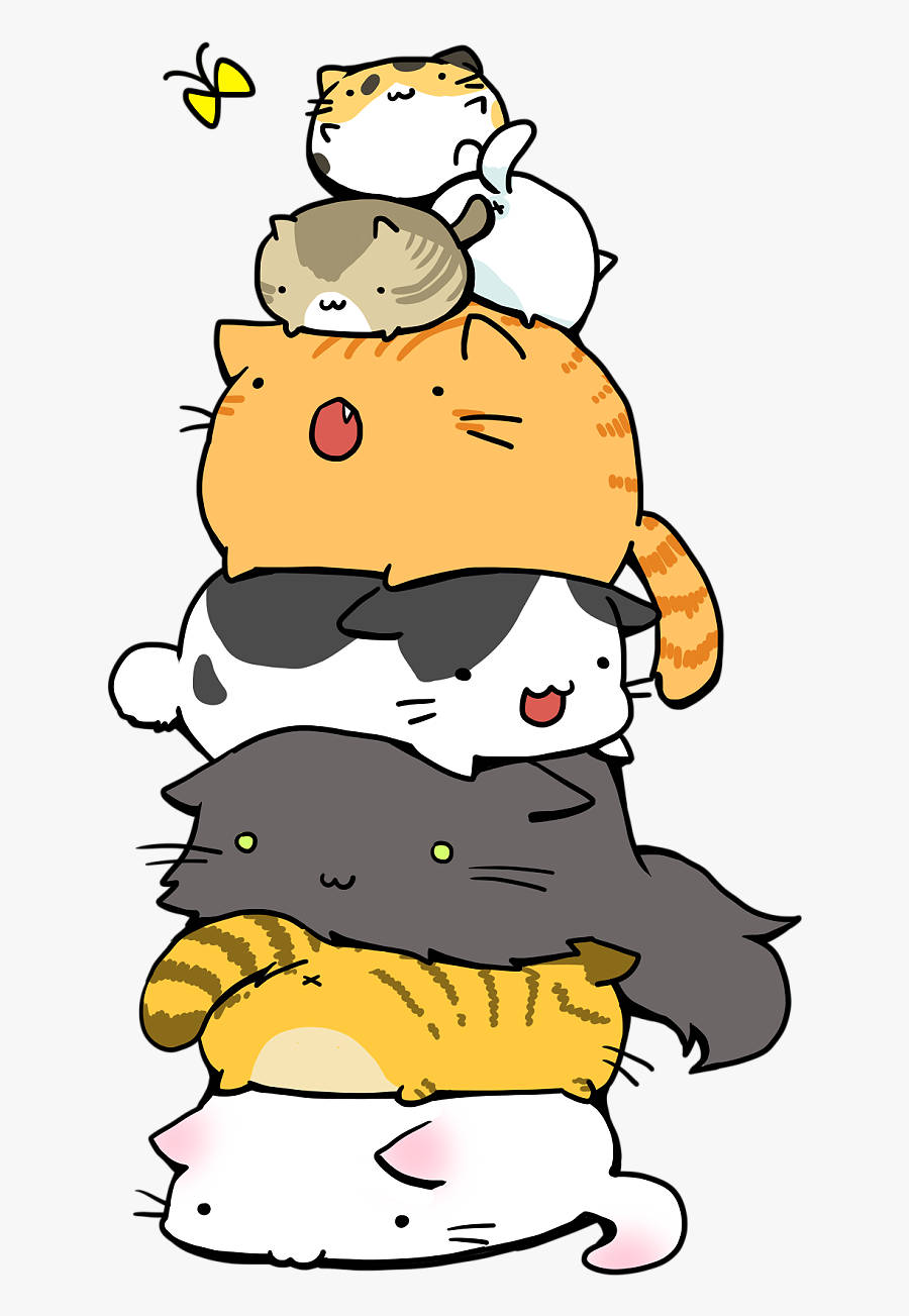 Big And Small Cartoon Cats Background
