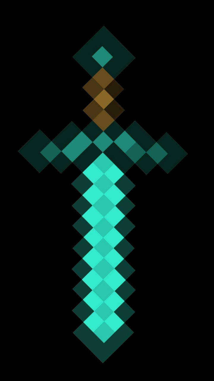 Big Axe Weapon Minecraft Iphone Background