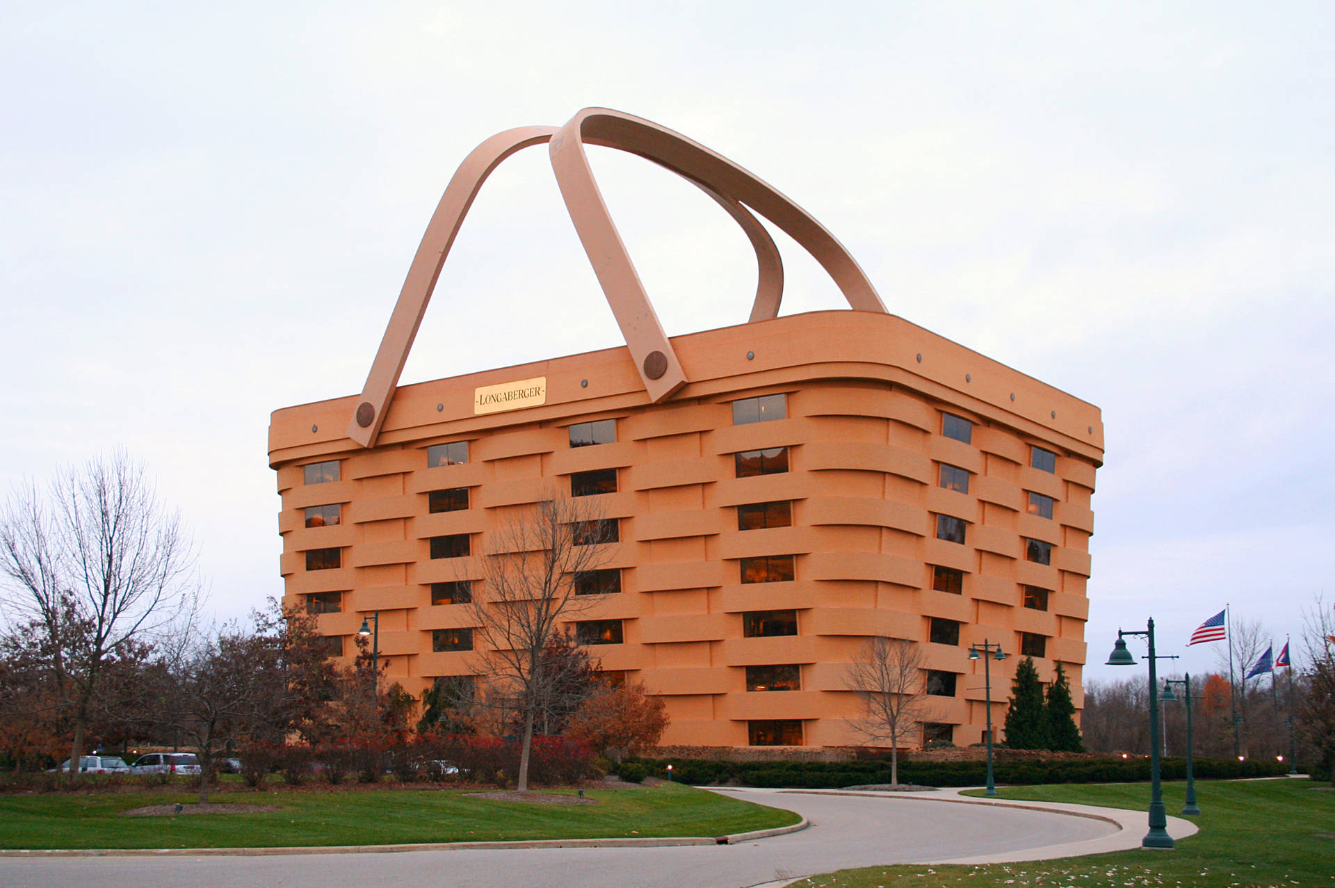 Big Basket Building Background