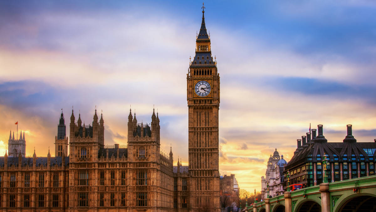 Big Ben Afternoon Skies Background