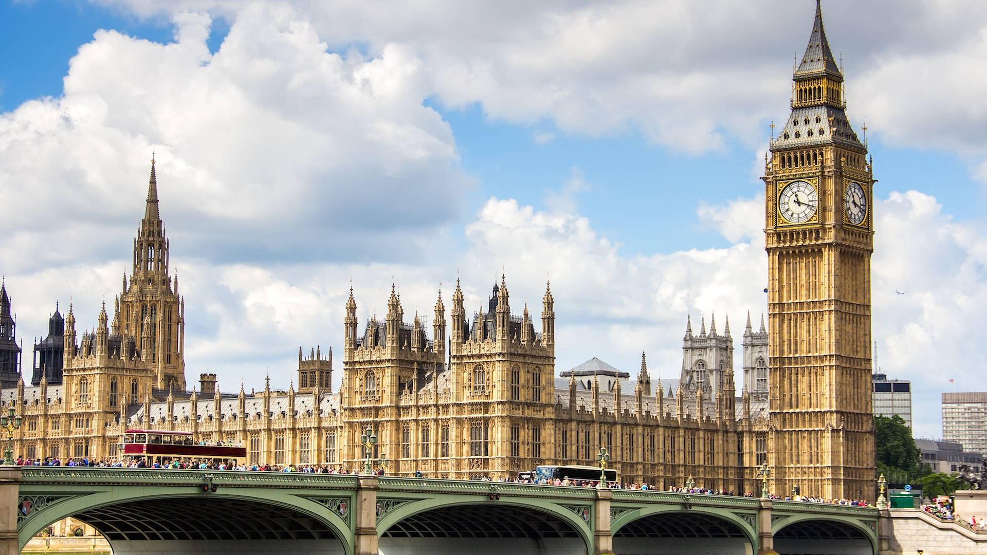 Big Ben And Westminster Bridge Background