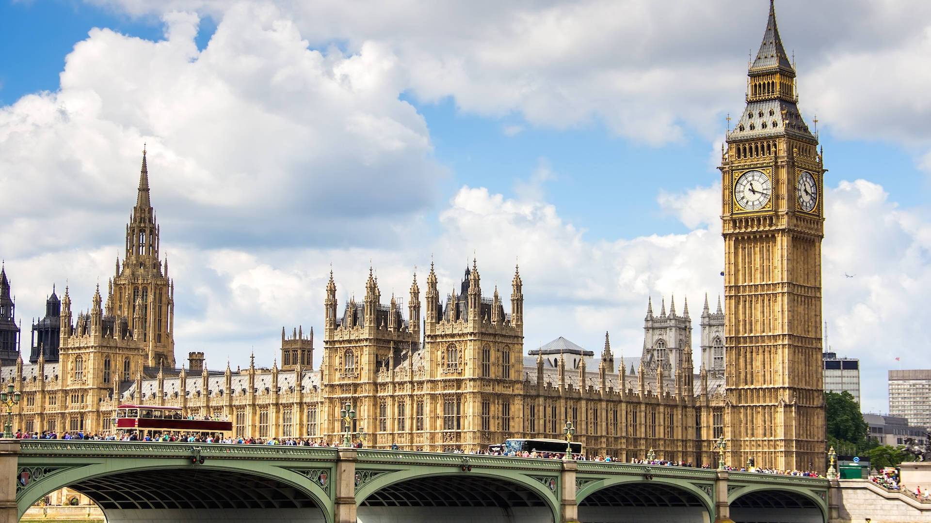 Big Ben And Westminster Bridge