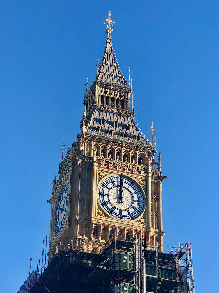 Big Ben Early Scaffolding Background