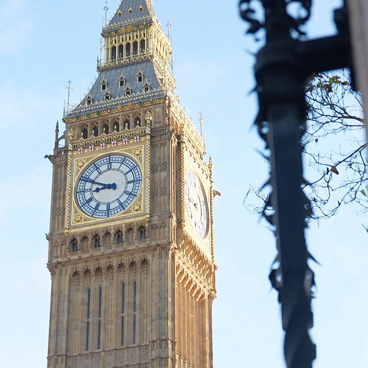 Big Ben From Below Background