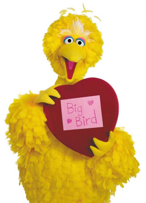 Big Bird Heart Background