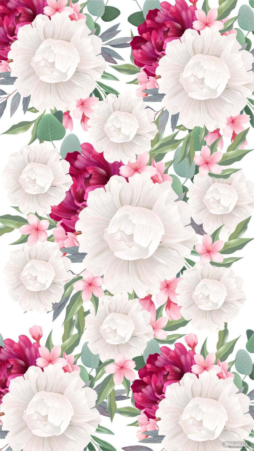 Big Blooming Pink Flowers Wedding Background Background