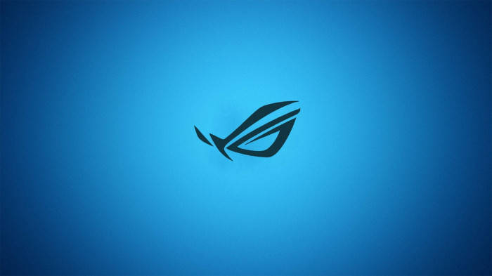 Big Blue Asus Rog Logo Background