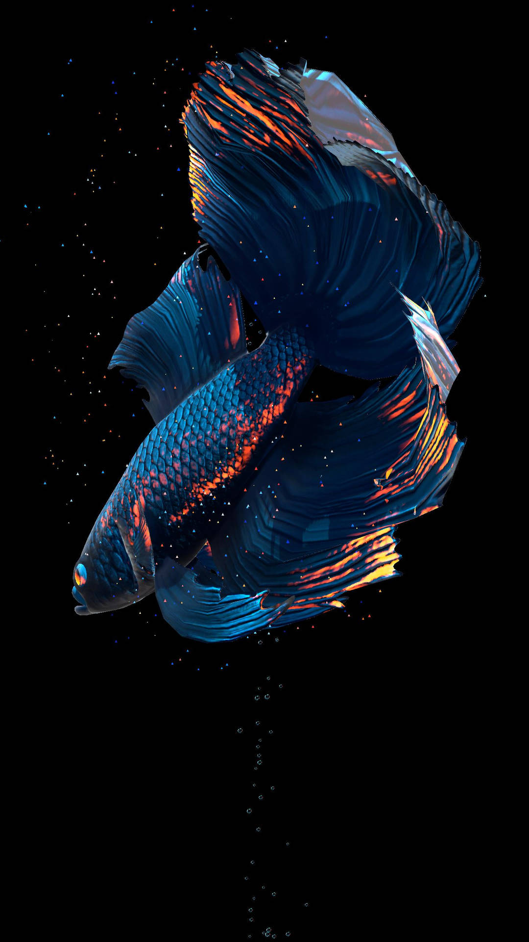 Big Blue Fish Live Background