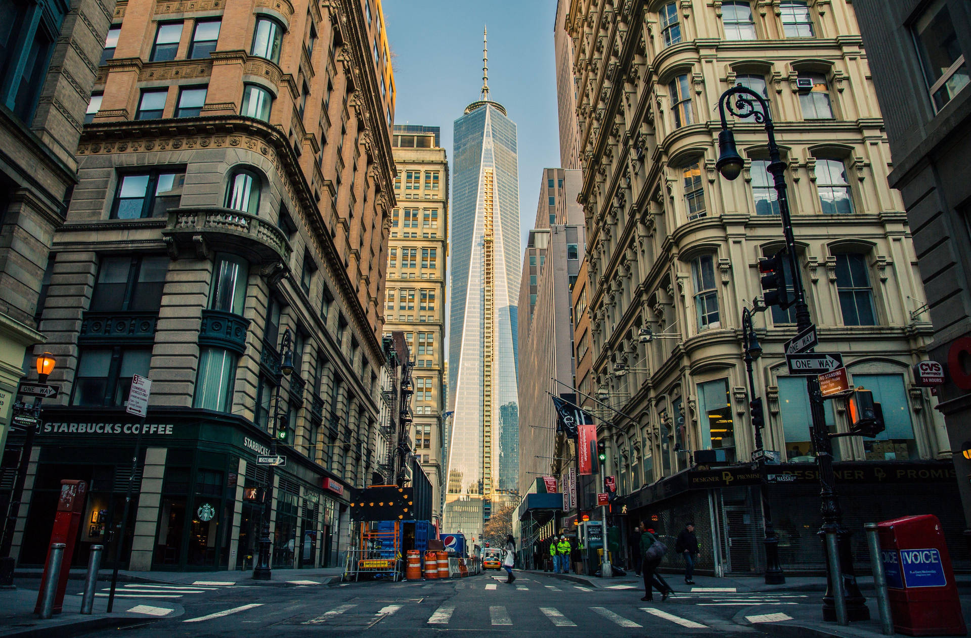 Big Buildings And World Trade Center Background
