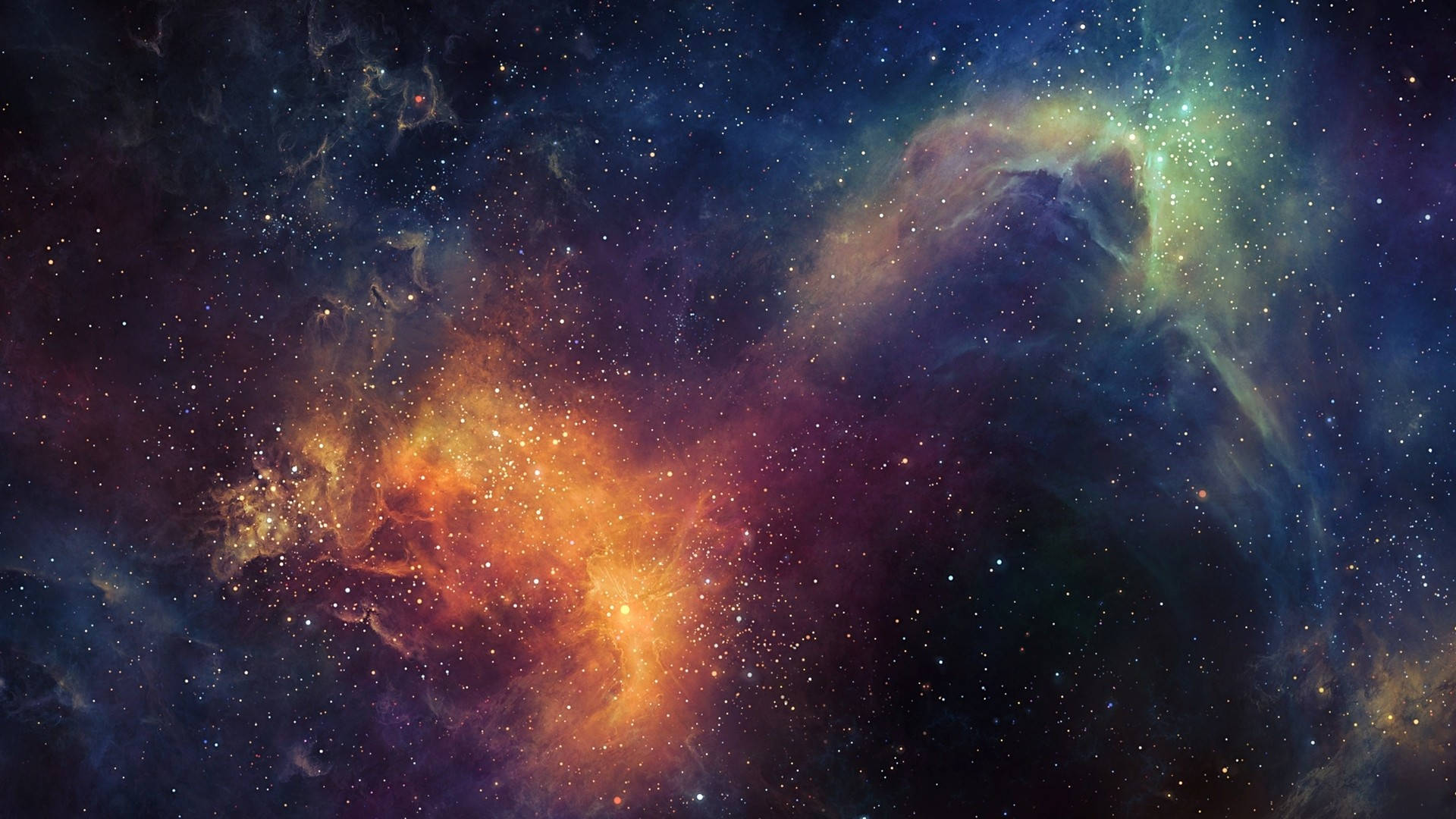 Big Colorful Galaxy Background