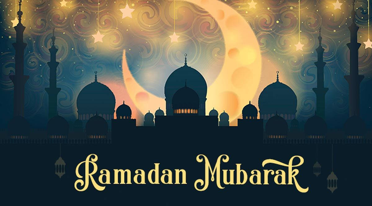 Big Crescent Moon Ramadan Mubarak