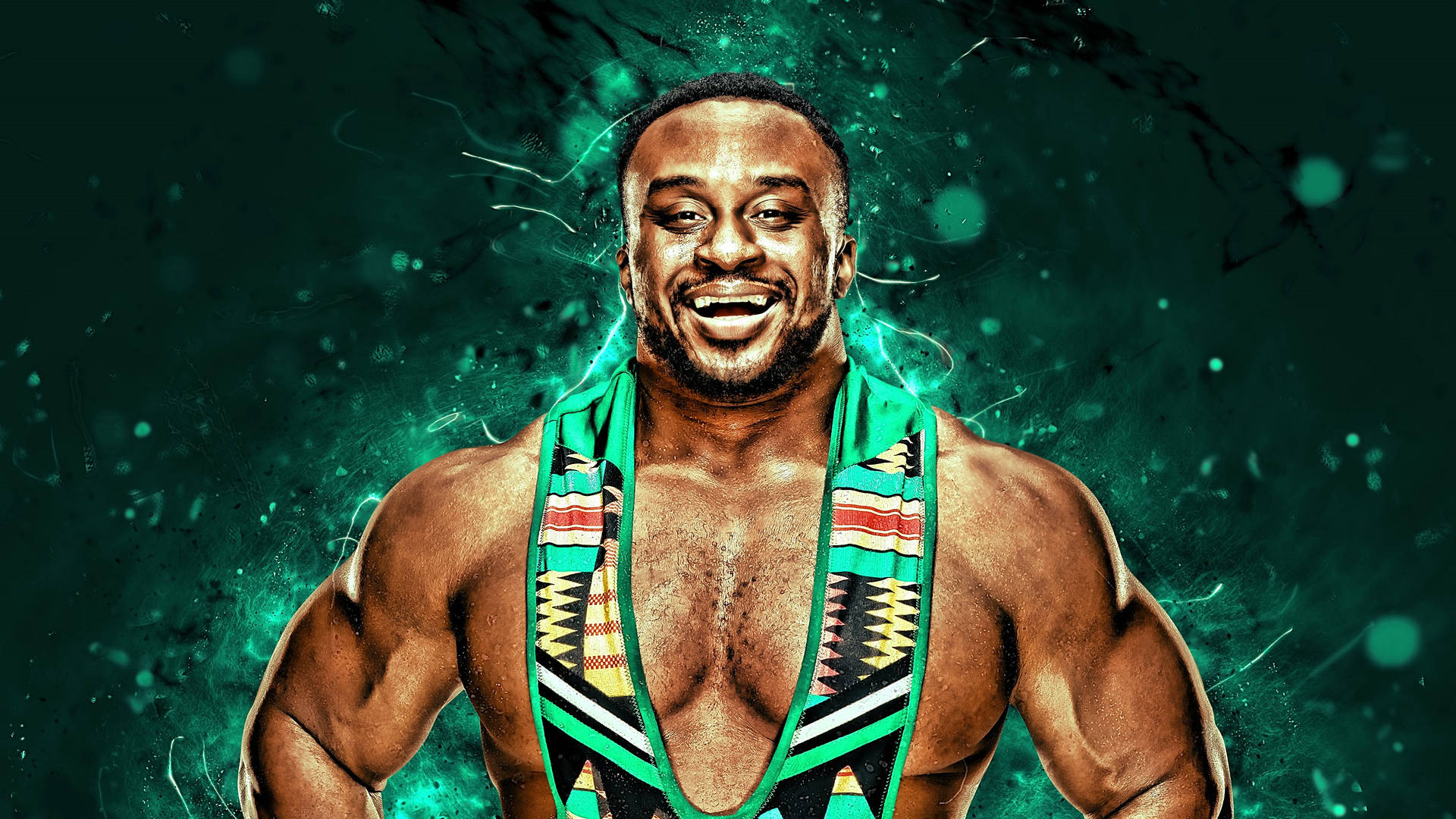 Big E Emerald Green Fanart Background