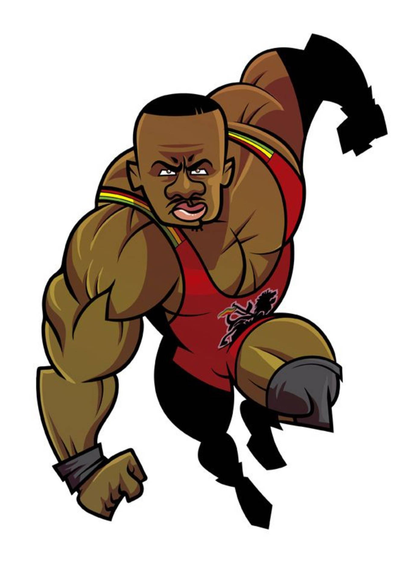 Big E Ewen Cartoon Art Background