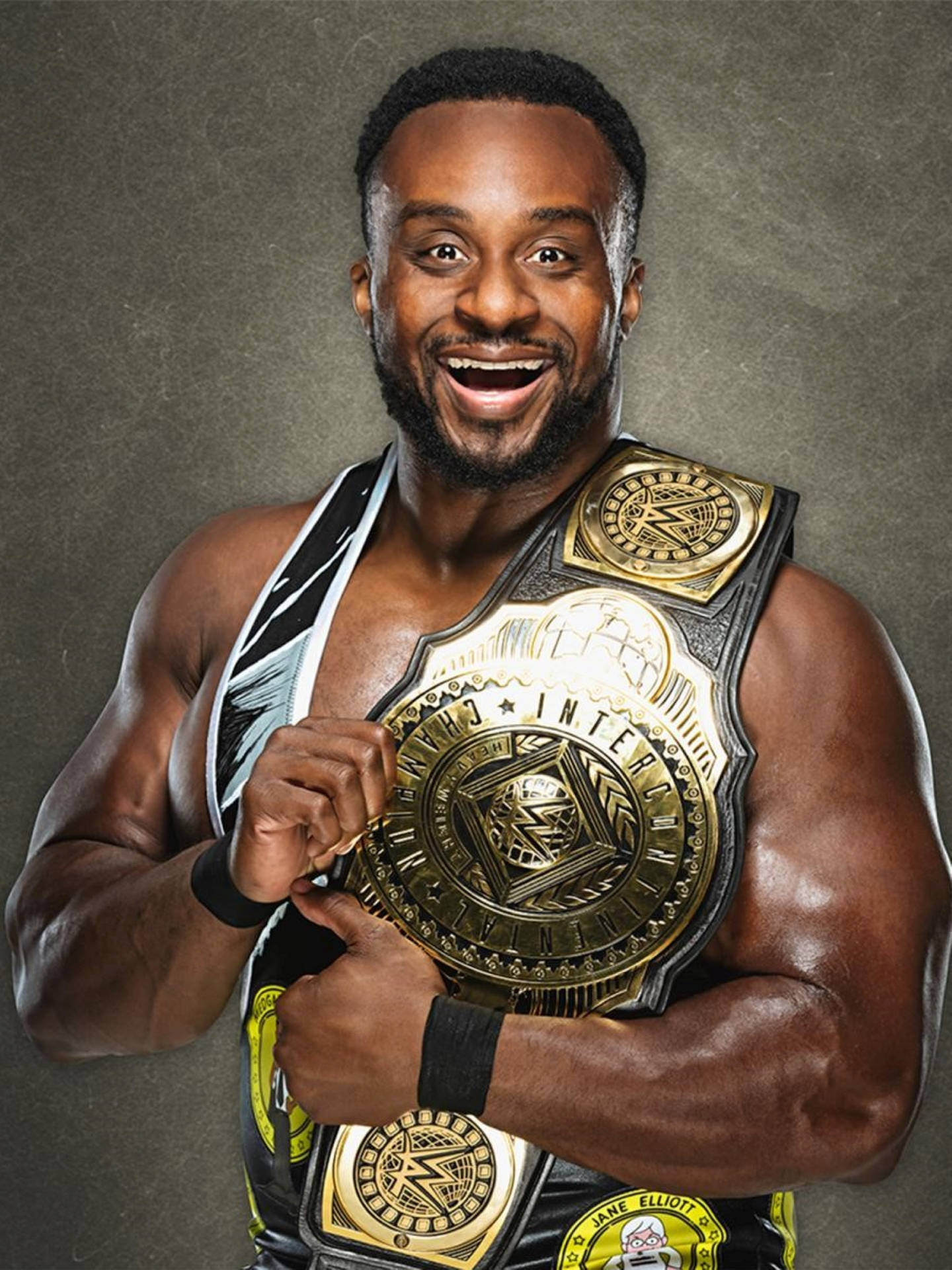 Big E Langston Happy Face Background