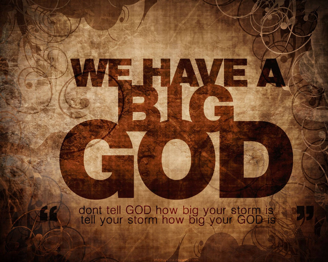Big God Quotes Background