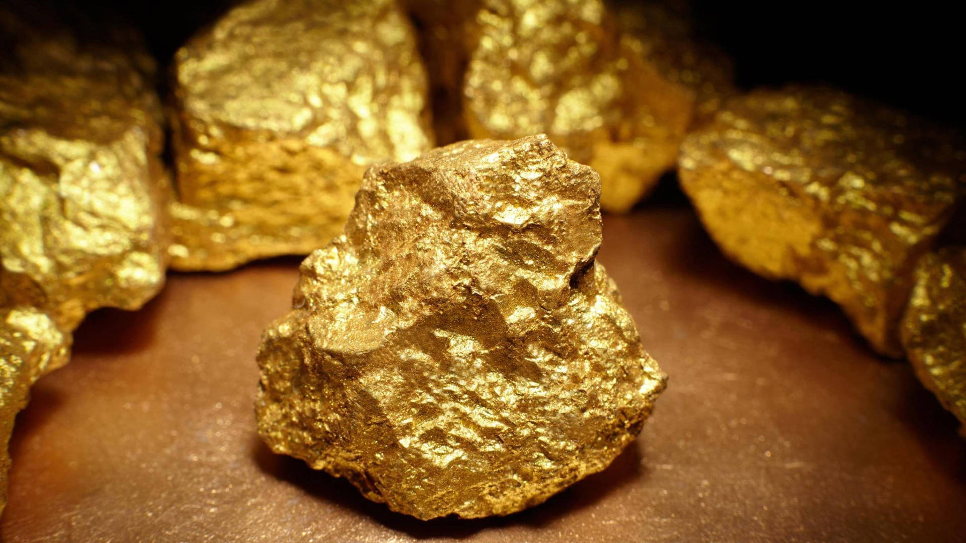 Big Gold Pieces From The Goldmines Background