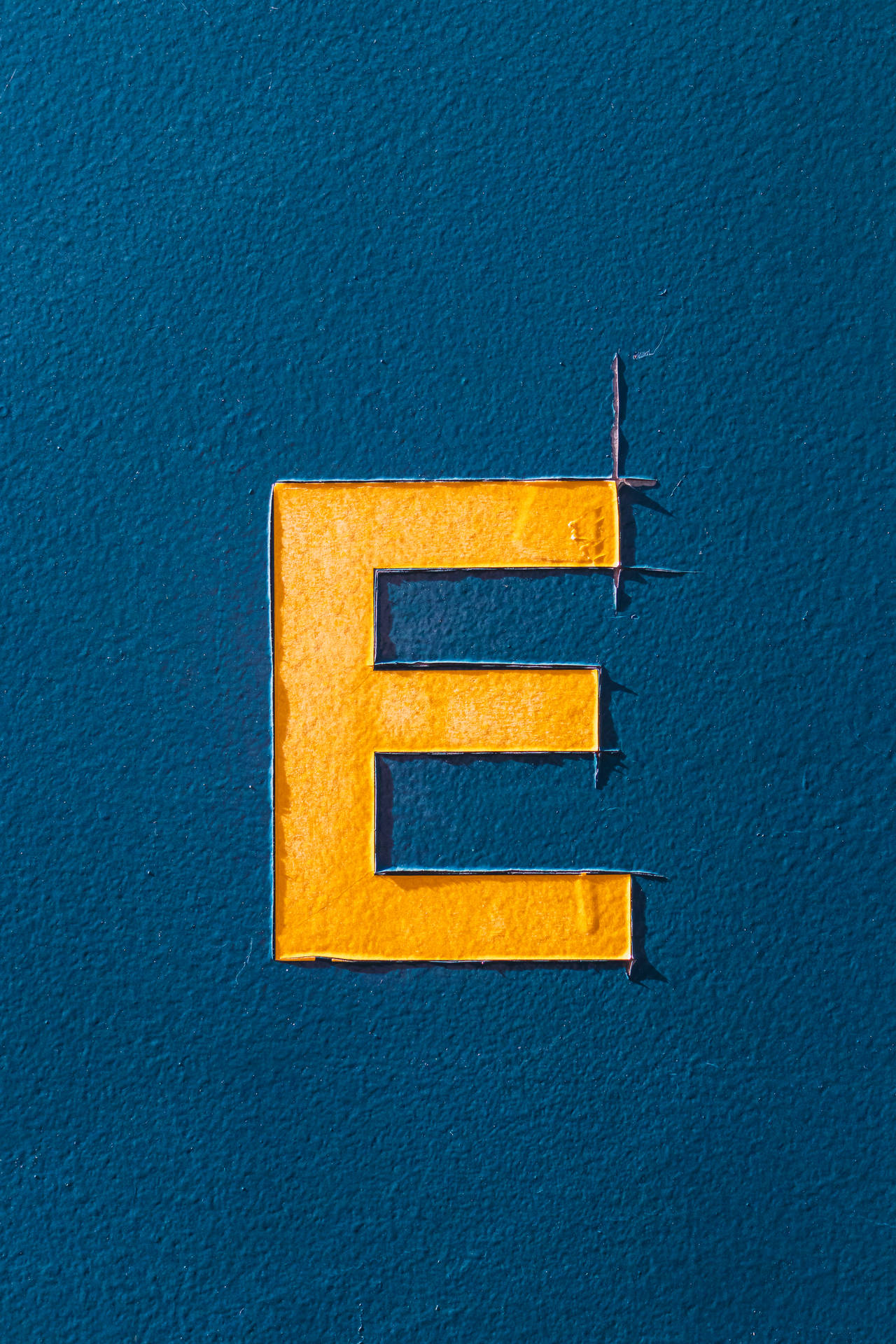 Big Letter E Bold Font Background