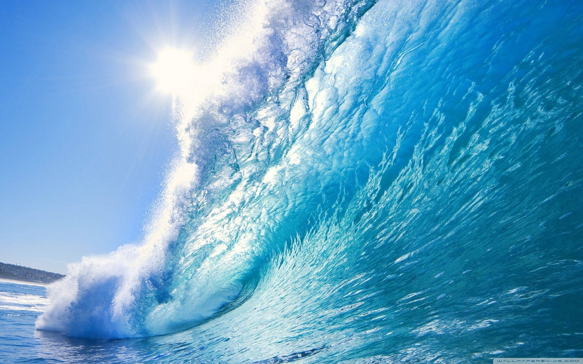 Big Ocean Wave Background