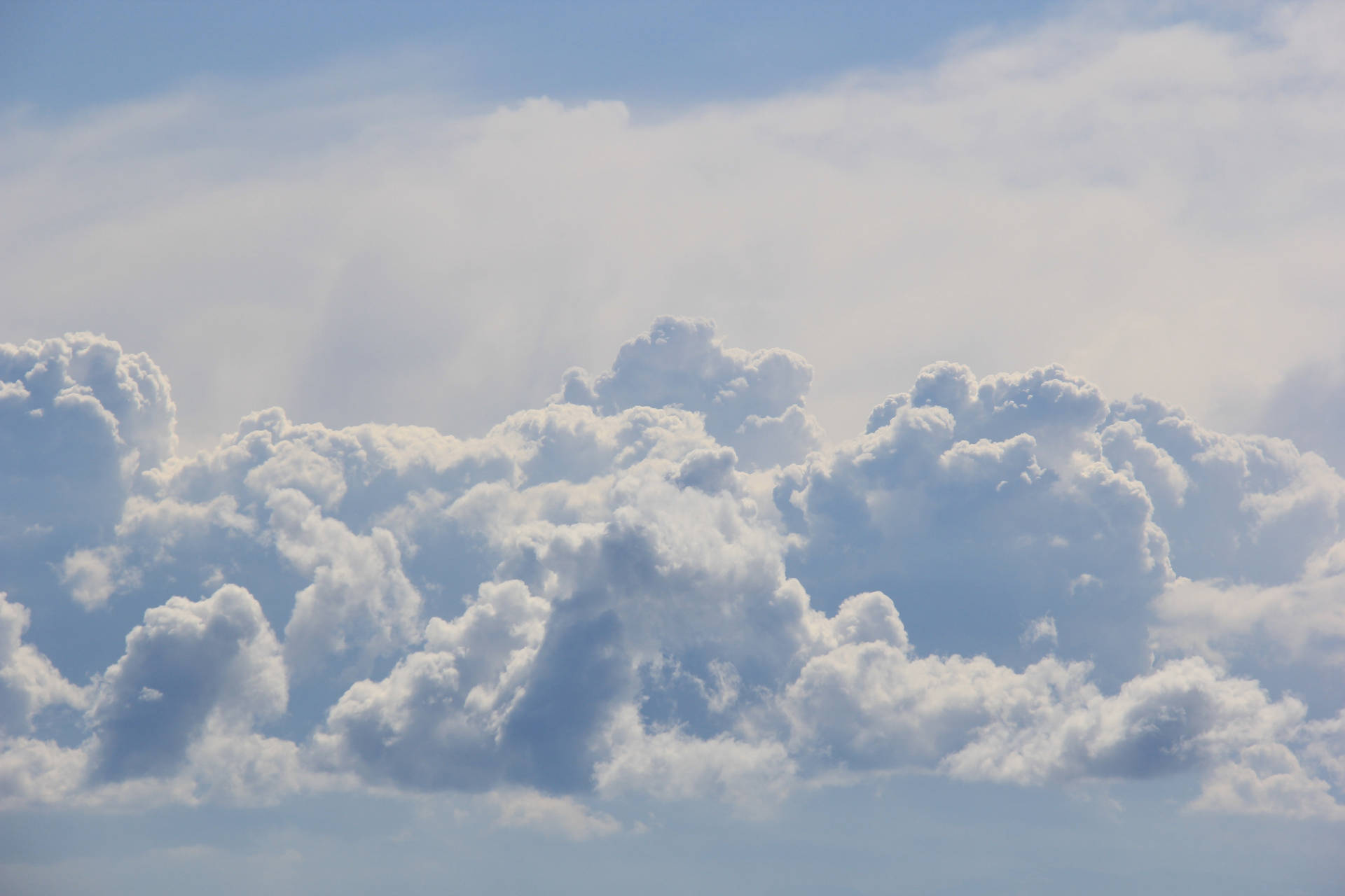 Big Puffy Blue Aesthetic Cloud Cluster Background