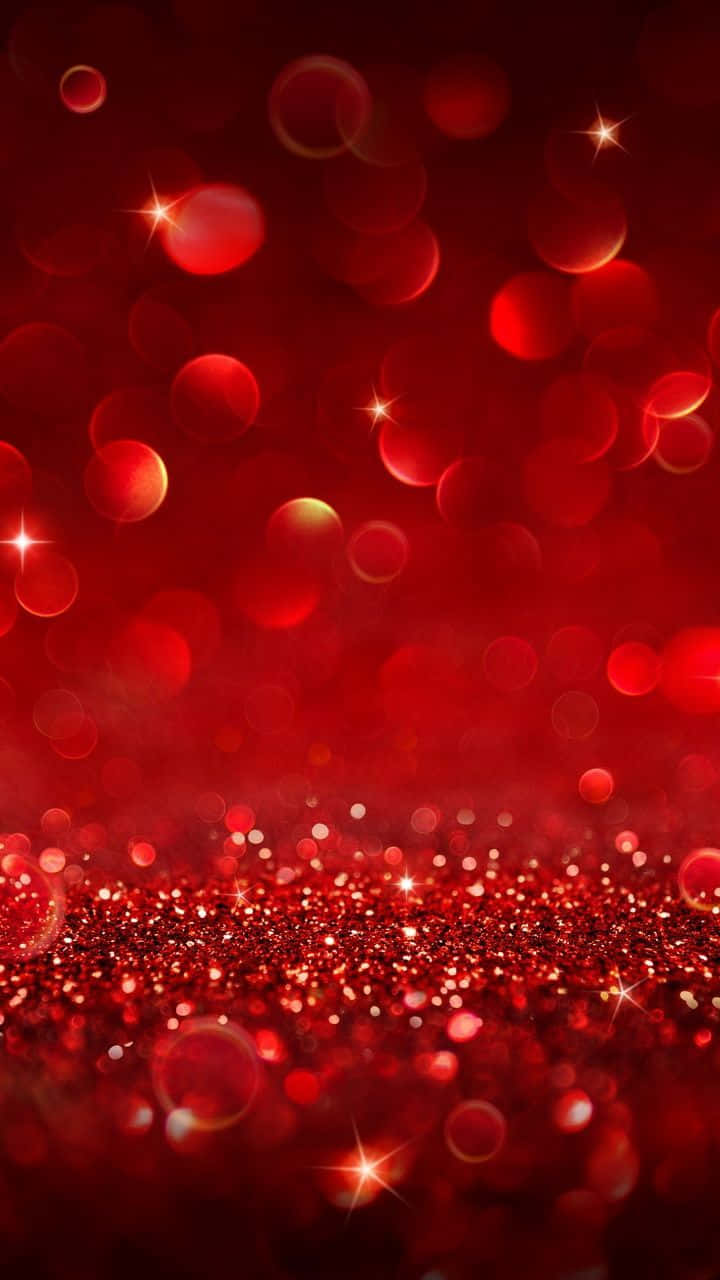 Big Sparkling Red Glitter Pattern Background