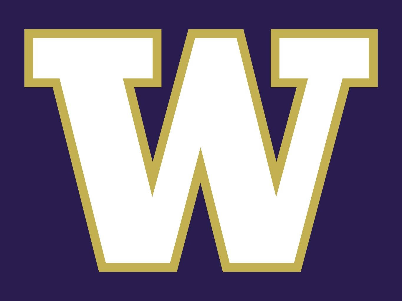 Big University Of Washington Logo Background