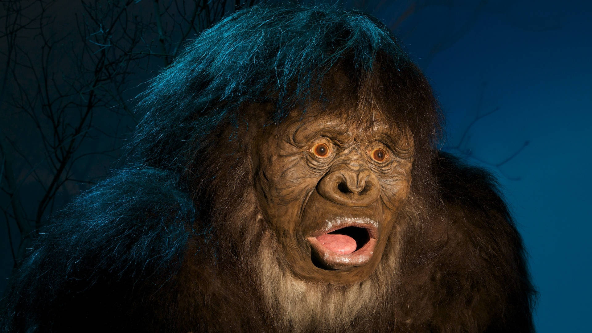 Bigfoot Shocked Face Background