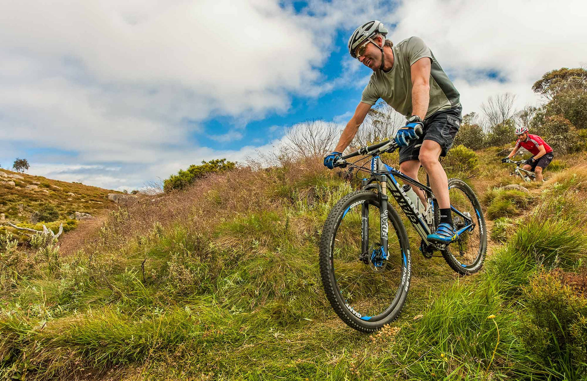 Bike Ride On Trails Background