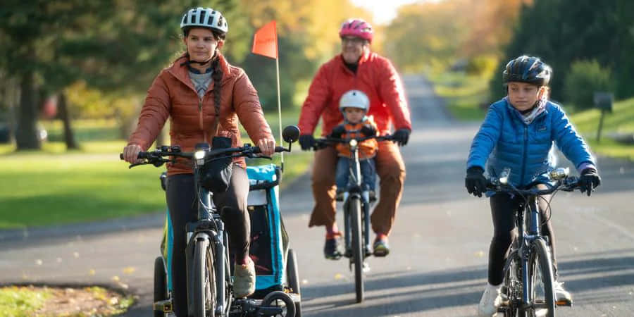 Bike Ride Together Background