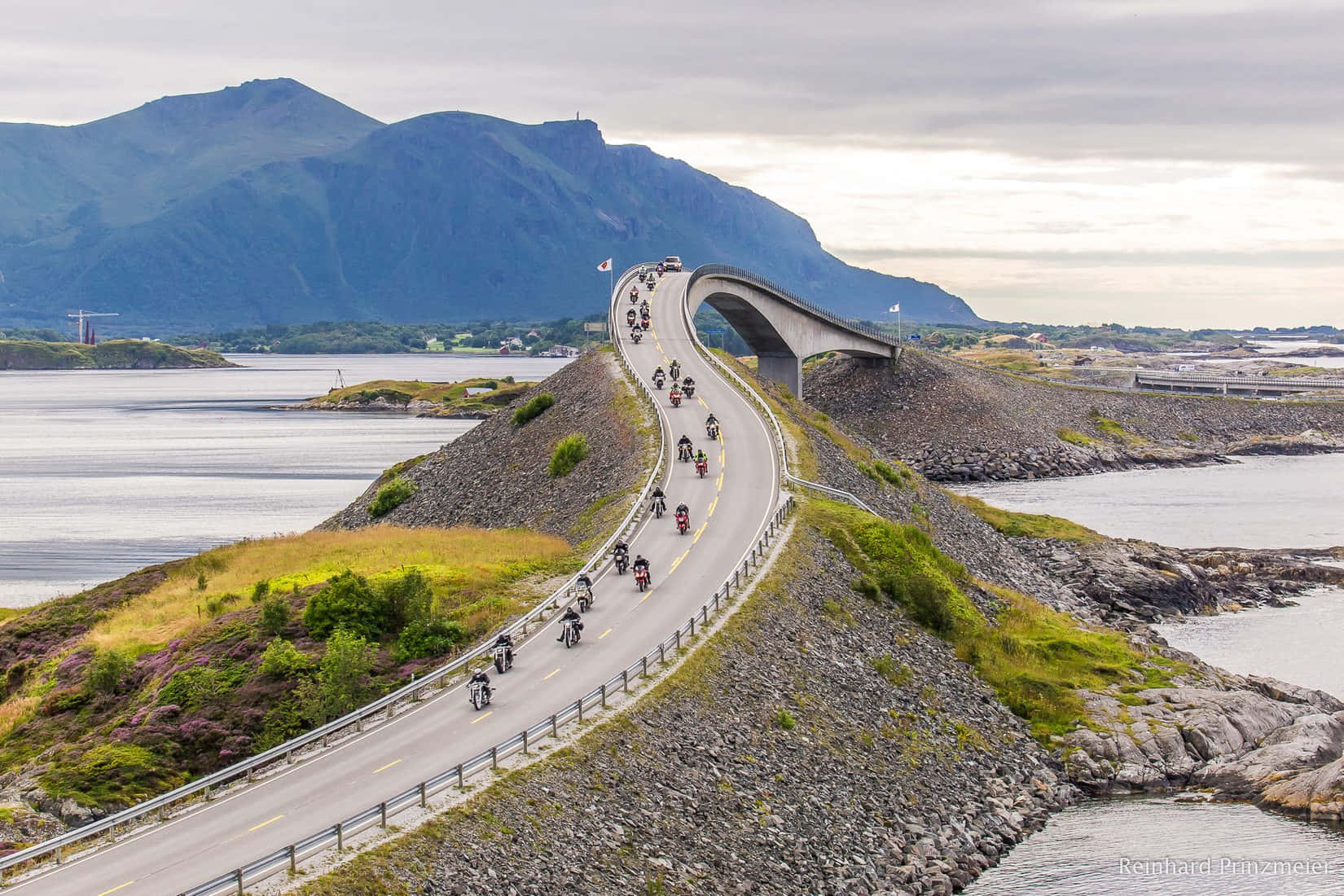 Bikers On The Storseisundet Bridge