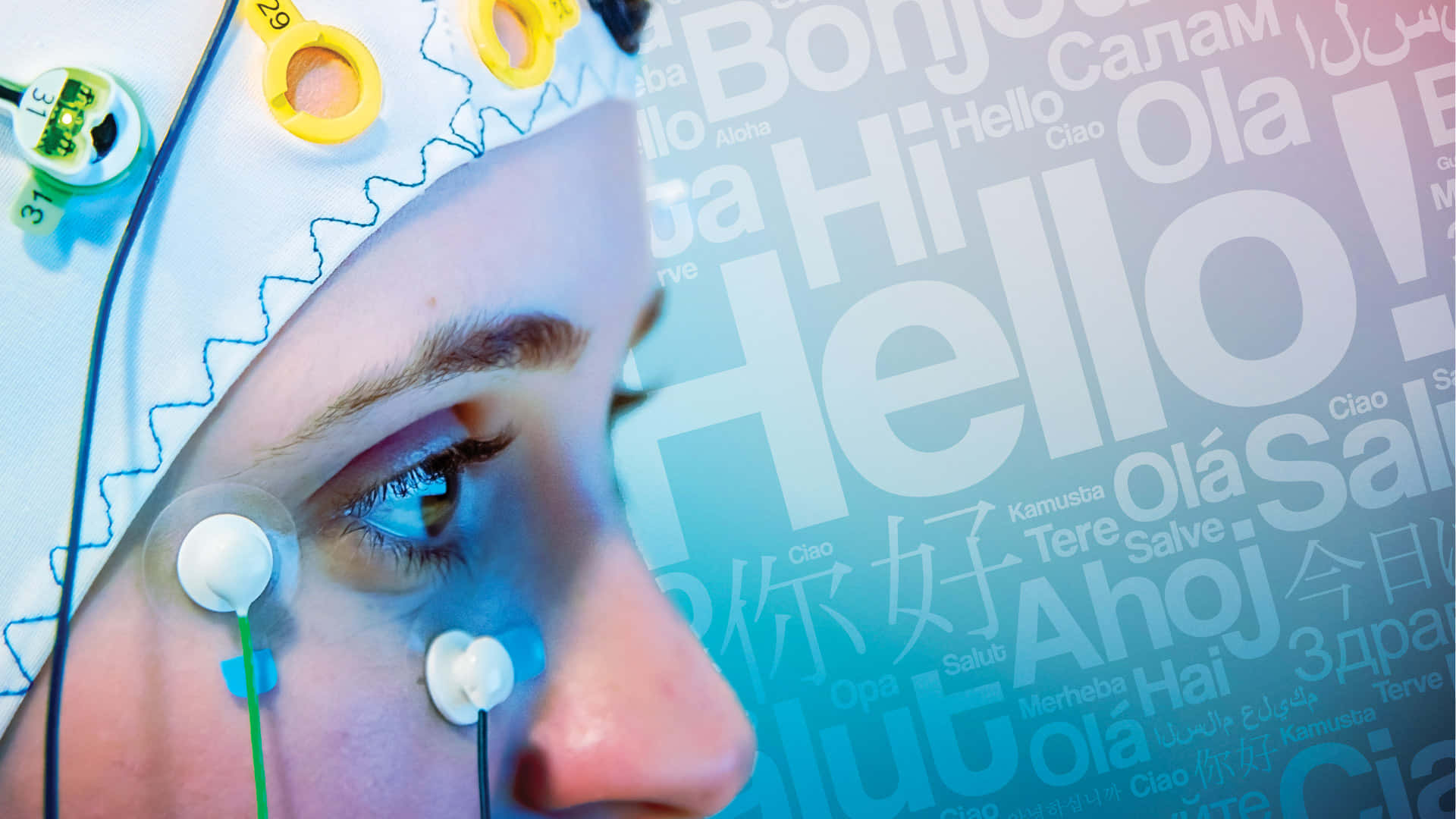 Bilingual Hello Translations Background