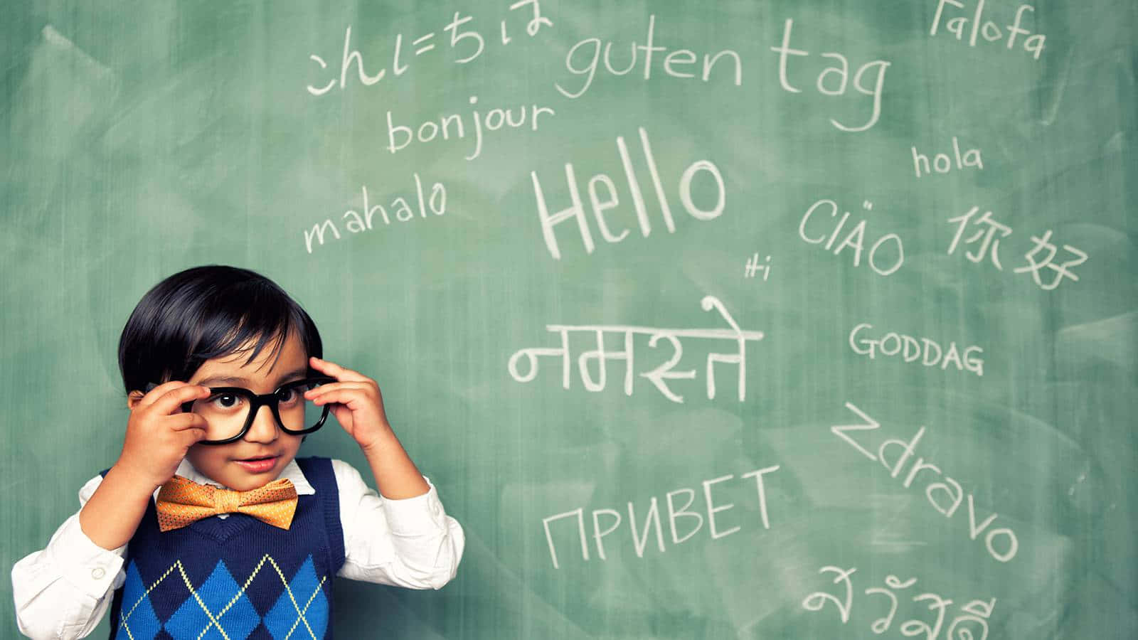 Bilingual Learning Board Background