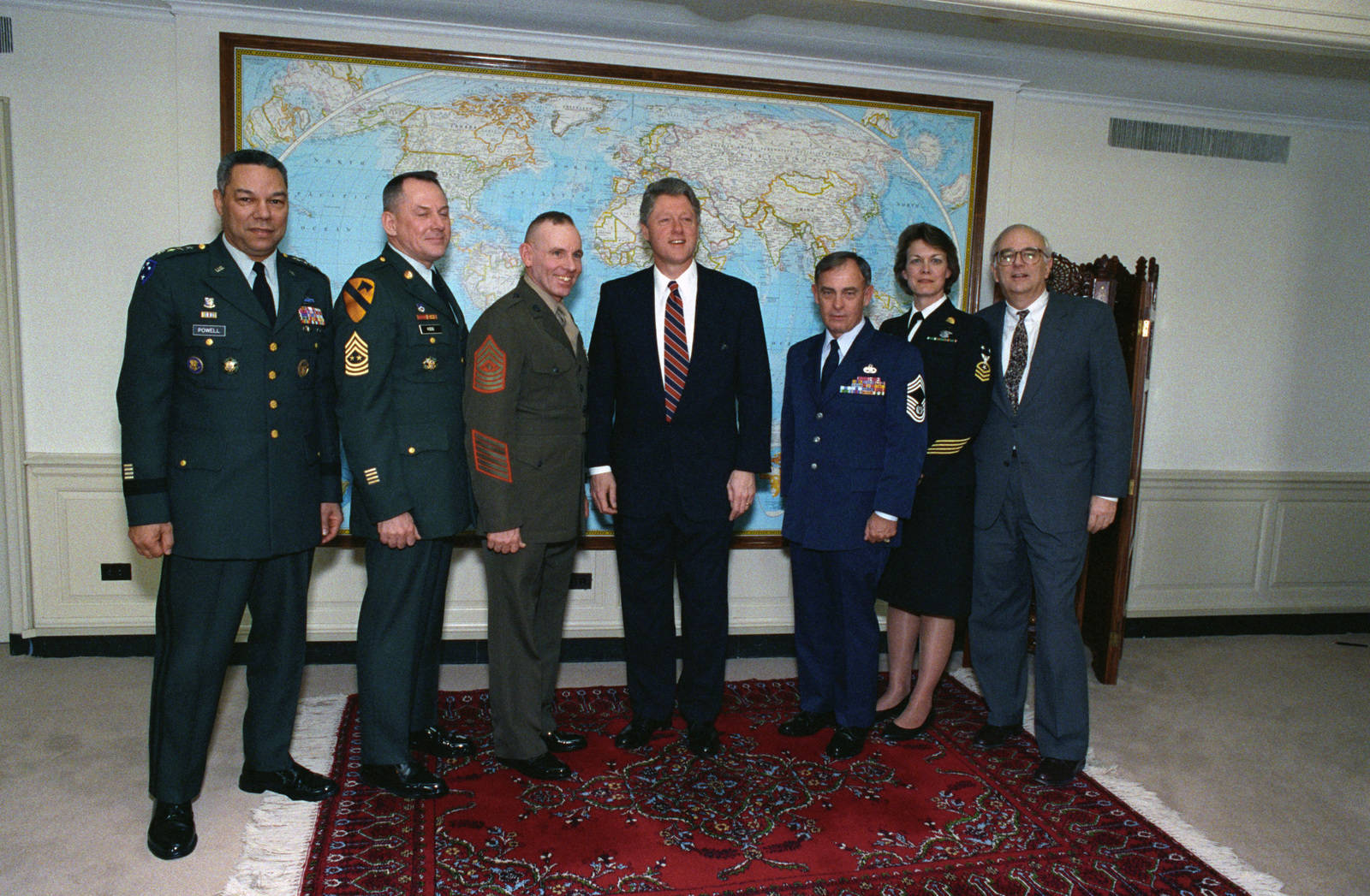 Bill Clinton Military Officials Background