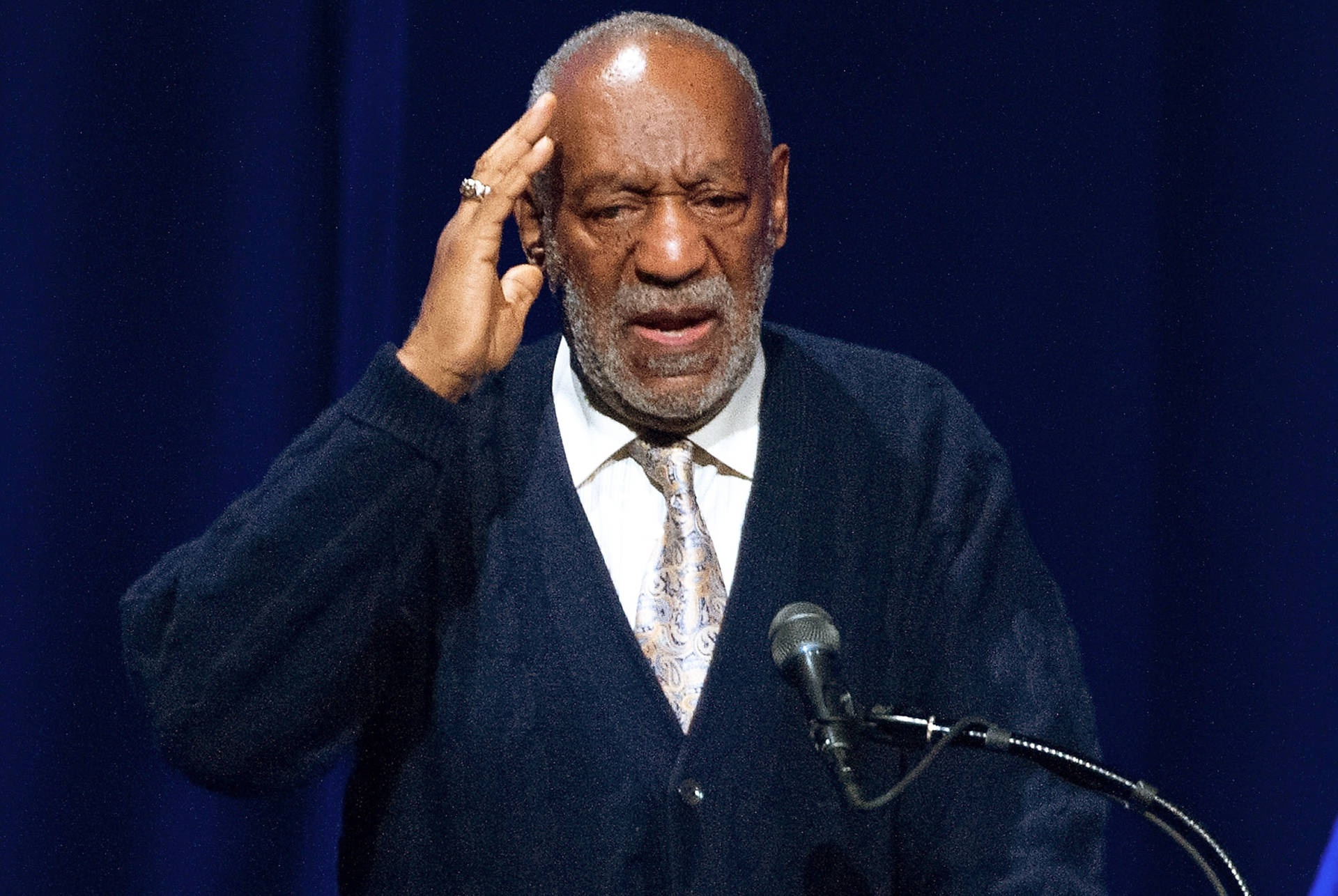 Bill Cosby Delivering A Speech