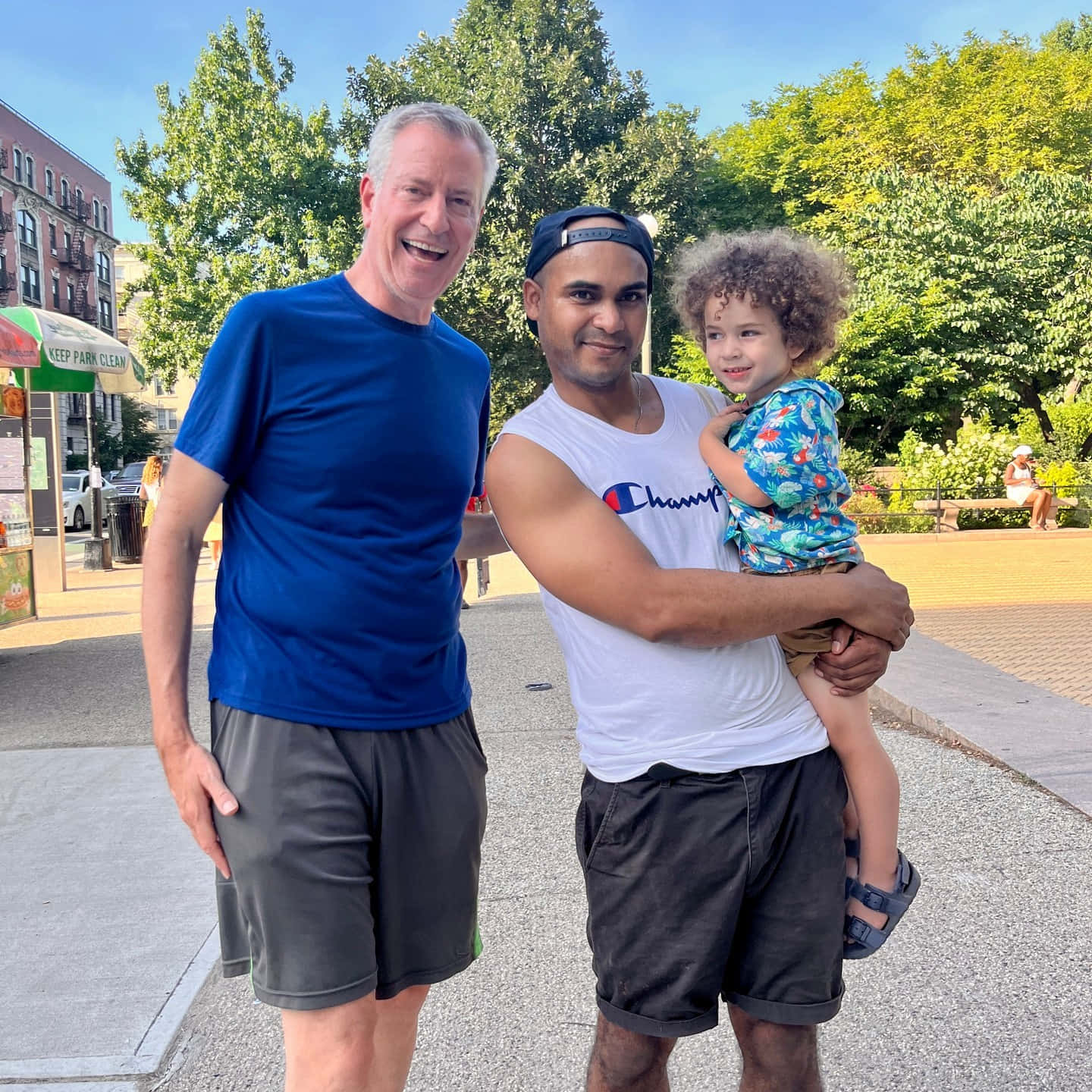 Bill De Blasio In Active Attire Background