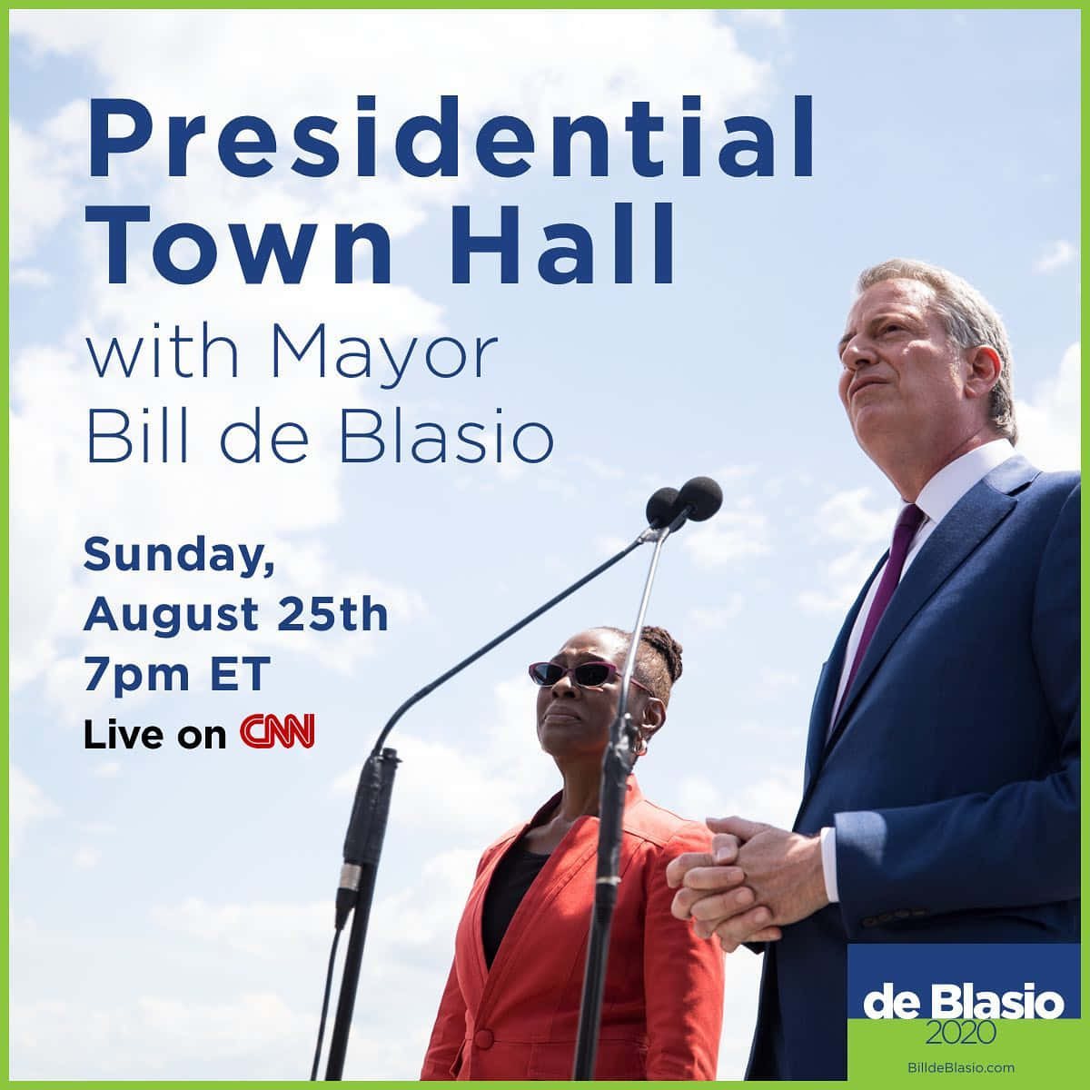 Bill De Blasio Live Campaign Background