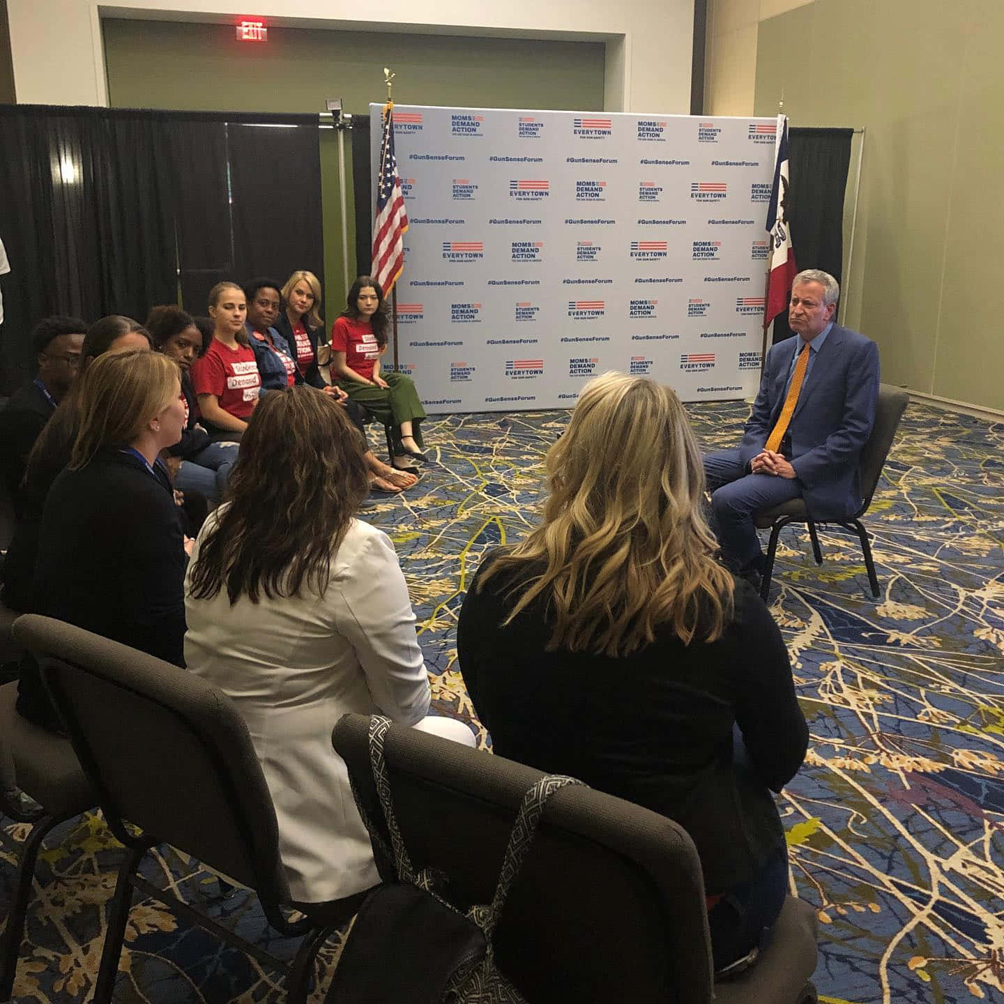 Bill De Blasio Meeting With Women