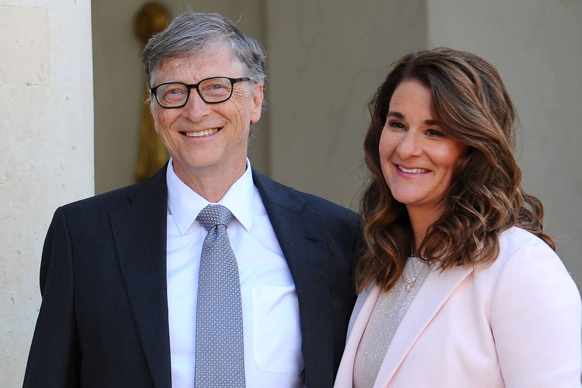Bill Gates Bright Smile Background
