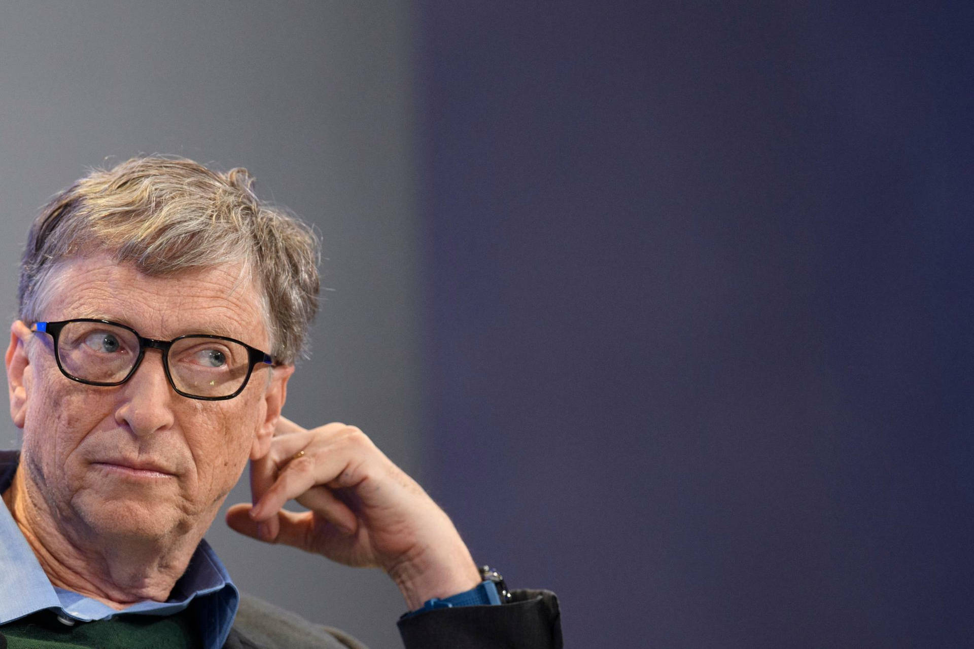 Bill Gates Candid Portrait Background