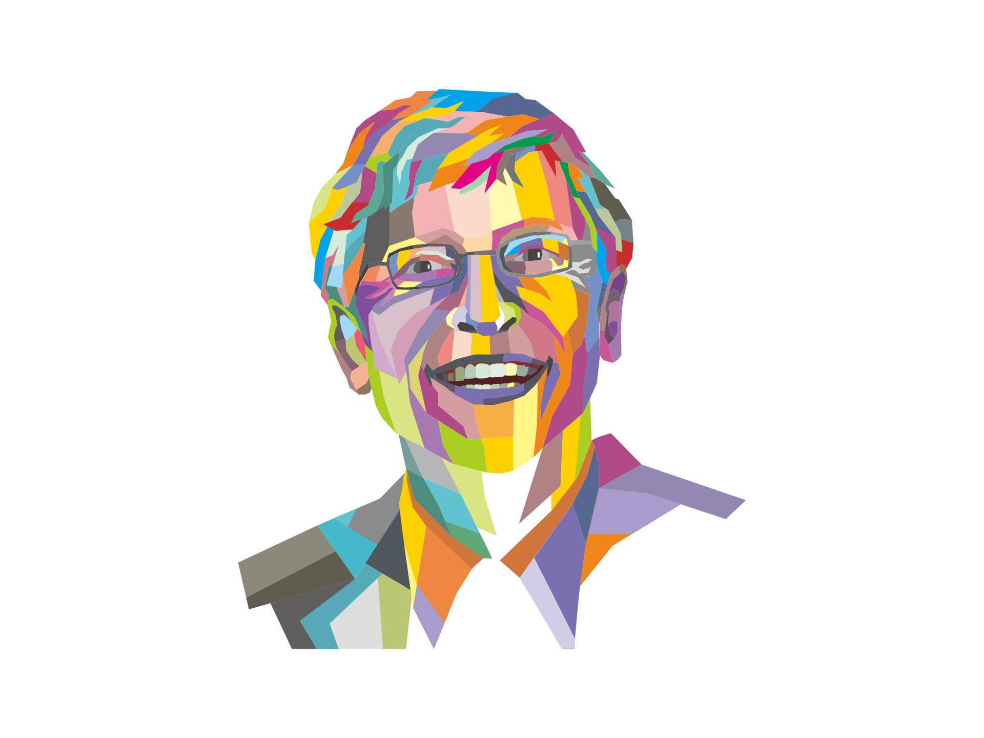 Bill Gates Vector Art Background