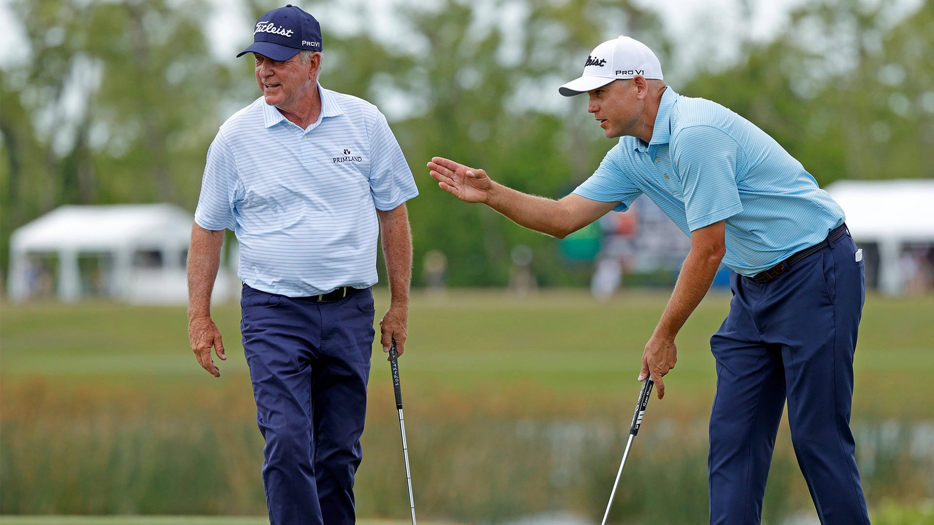 Bill Haas Alongside His Father, Jay Haas, In A Warm And Memorable Moment Background