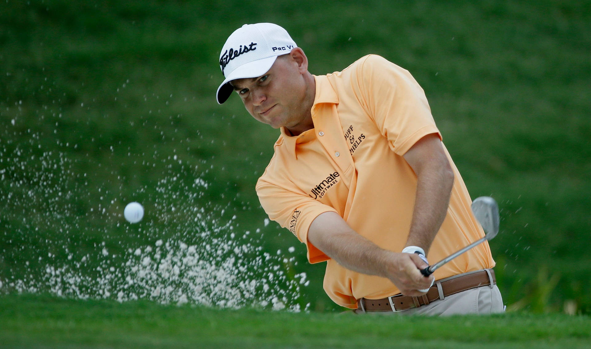 Bill Haas Powerful Blow Background