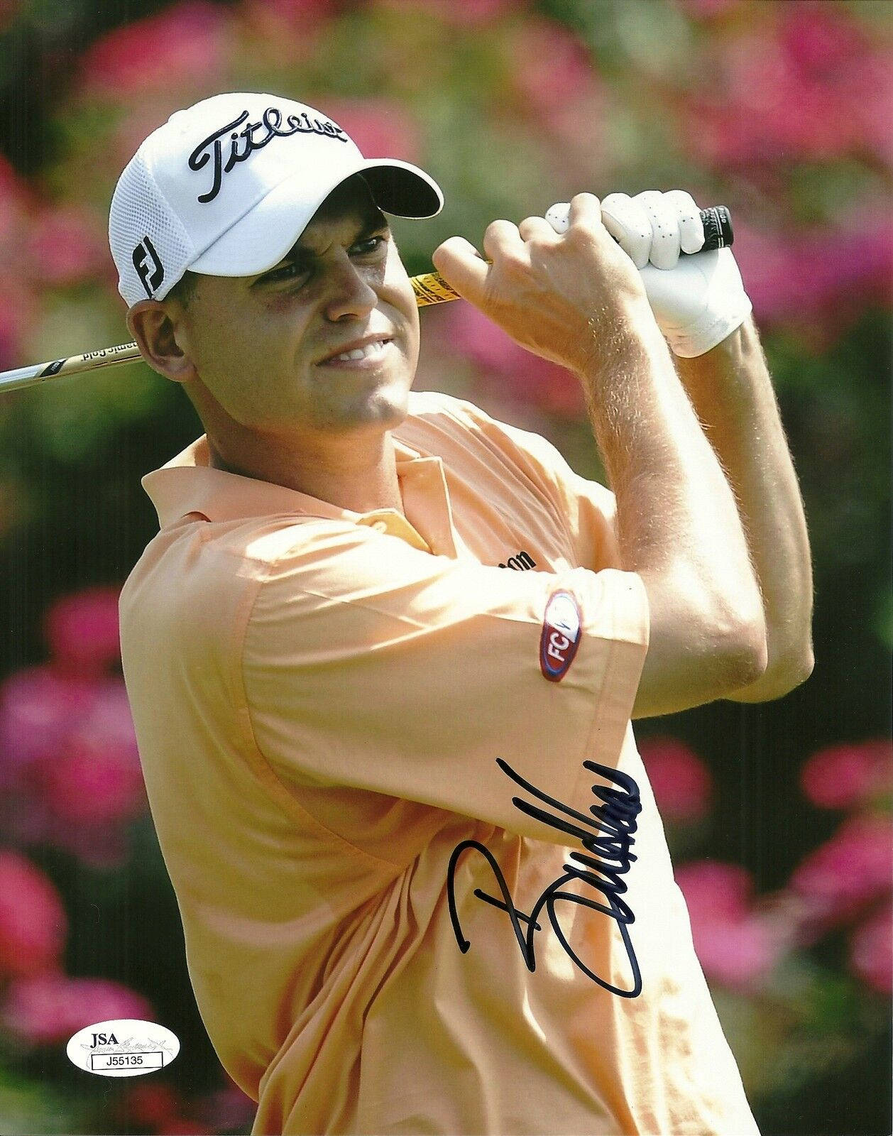 Bill Haas Swinging A Club Background