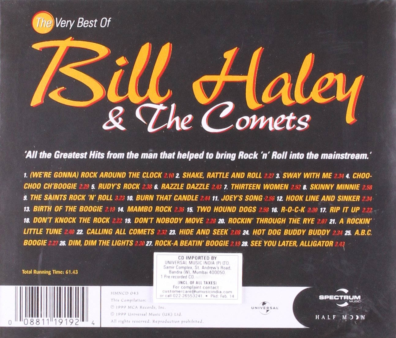 Bill Haley And The Comets Cd Cover Art Background